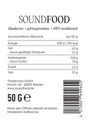 Borówki liofilizowane całe z Niemiec Zbiór 2023, 50 gramów Produkty suszone Naty Shop