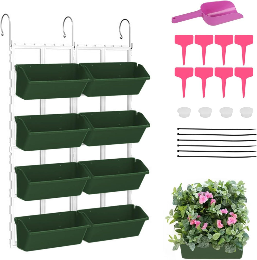 Hängende Vertikale Wand Pflanze, Vertikale Pflanzenwand Balkonbar Pflanzenwand Indoor mit Smart-Timer i Wasserpumpe Blumentopf Wand für Hof Garten Balkon Home Decor
