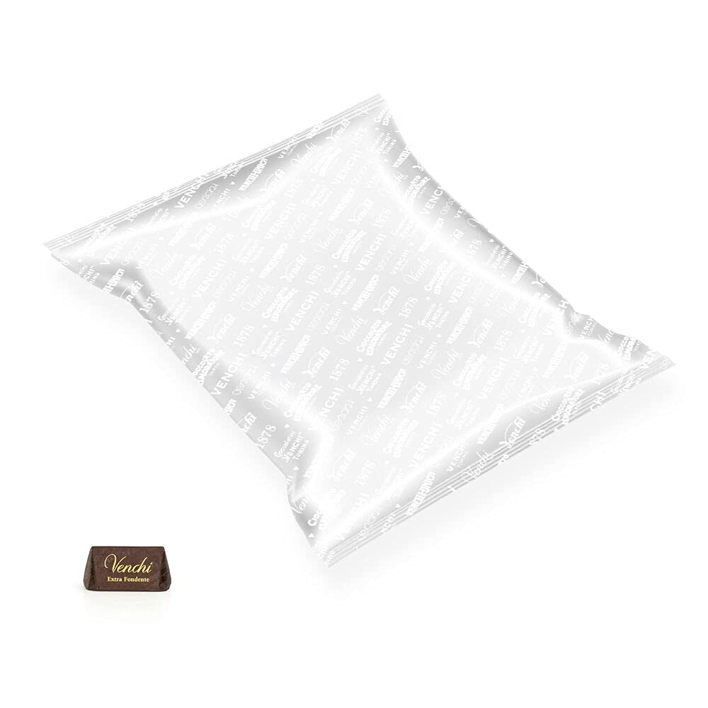 Praliny z ciemnej czekolady, bezglutenowe, Extra Venchi Gianduiotti w opakowaniu zbiorczym 1 Kg Cukierki czekoladowe Naty Shop