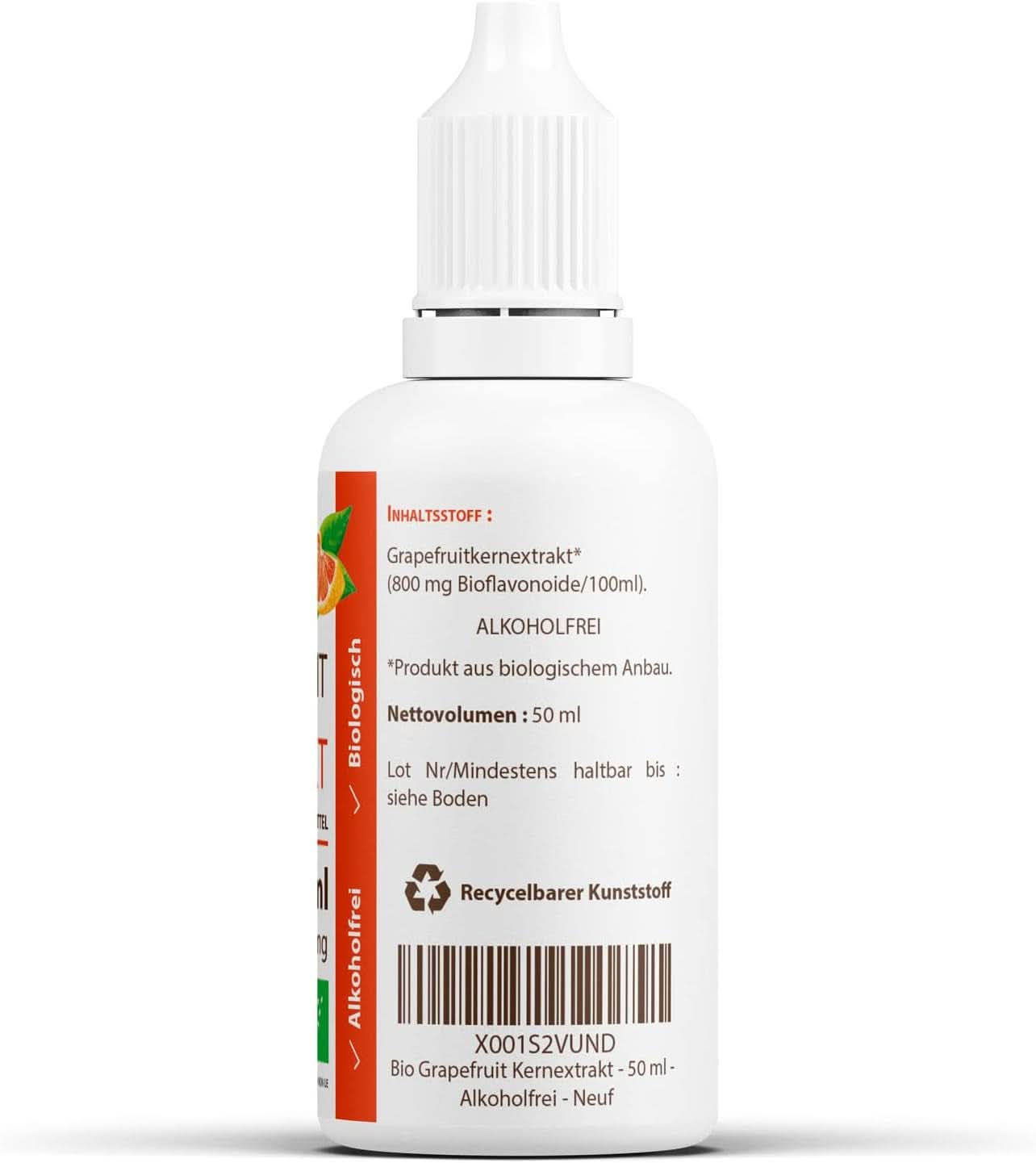 Organiczny ekstrakt z pestek grejpfruta 50 ml - bezalkoholowy Arome Naty Shop