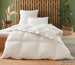 Badenia Trendline Ciepła kołdra Eco 90% puch i 10% pierze klasa I, 135 X 200 cm, biała, z certyfikatem Oeko-Tex, wyprodukowana zgodnie z niemieckimi standardami jakości. Kołdry i kołdry Naty Shop 135 X 200 Cm Ciepły koc zimowy