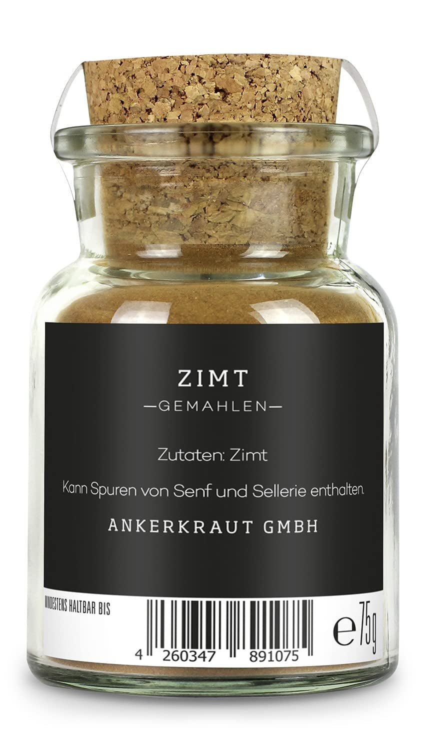 Ankerkraut Zimt, gemahlen, 75 g w Korkenglas