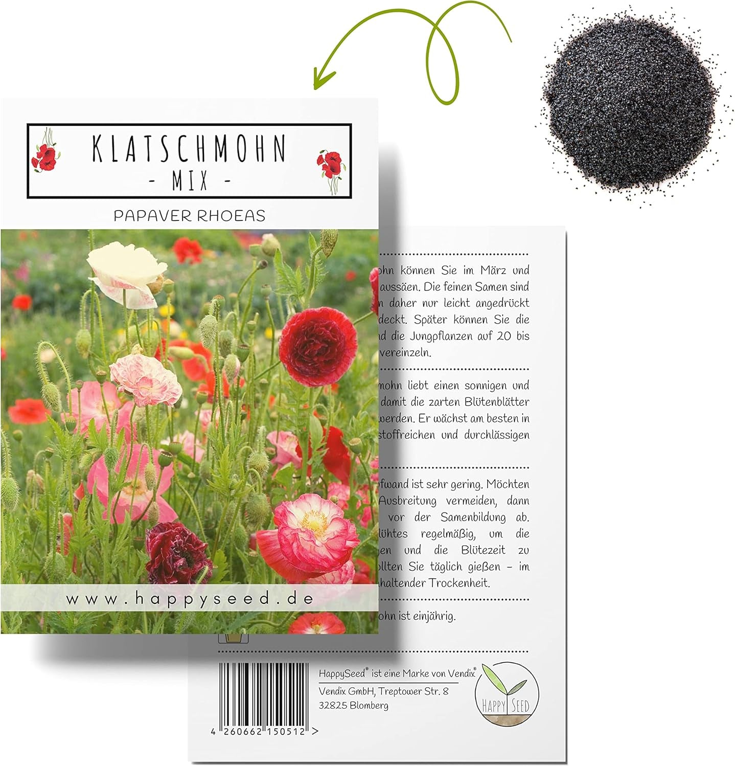 Islandzki Poppy Seed Mix (Papaver nudicaule) - Piękne kwitnące maki o długim okresie kwitnienia na kolorową łąkę kwietną (Islandia Poppy)