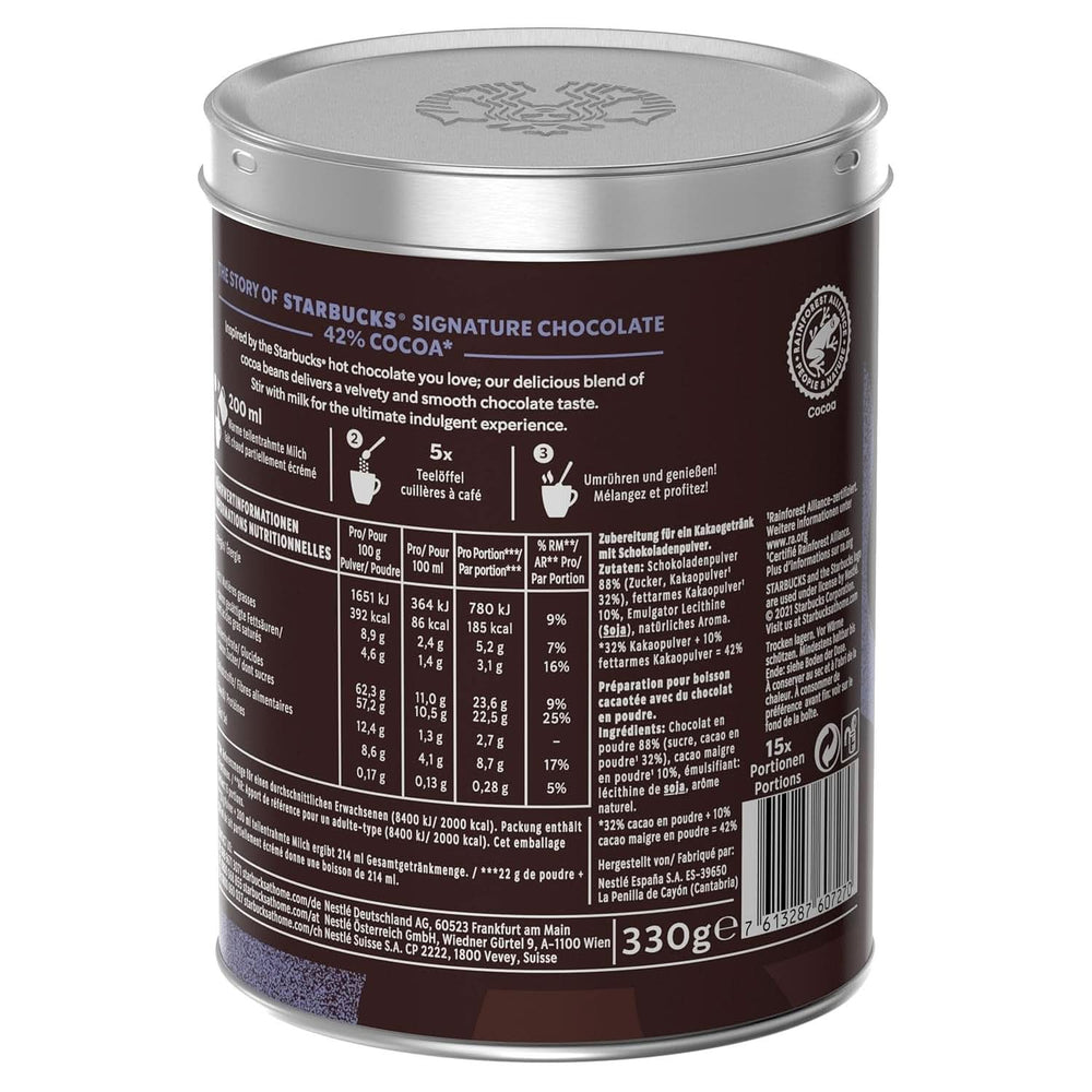Starbucks signature chocolate 42%, 330 grame Naty Shop