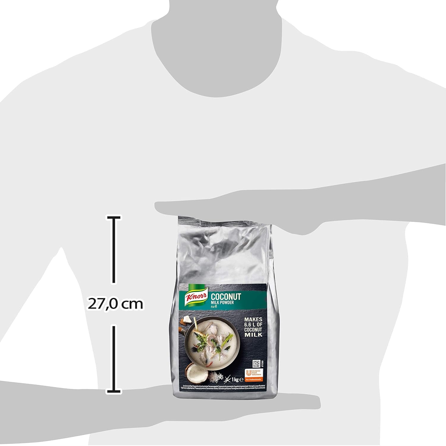 Knorr Kokosmilch Pulver (Mleko w proszku aus 20 frischen Kokosnüssen, ergibt 6,6 litra Kokosmilch) 1er Pack (1 x 1 kg)