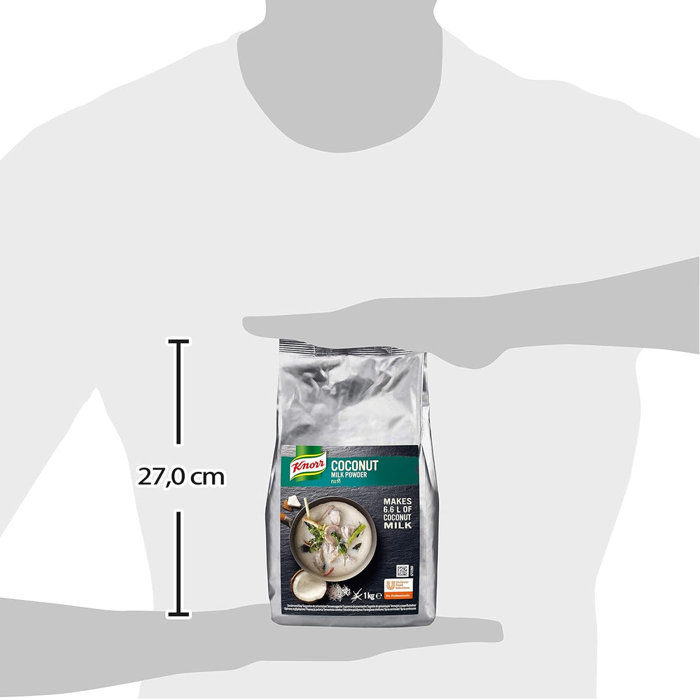 Knorr Kokosmilch Pulver (Mleko w proszku aus 20 frischen Kokosnüssen, ergibt 6,6 litra Kokosmilch) 1er Pack (1 x 1 kg)