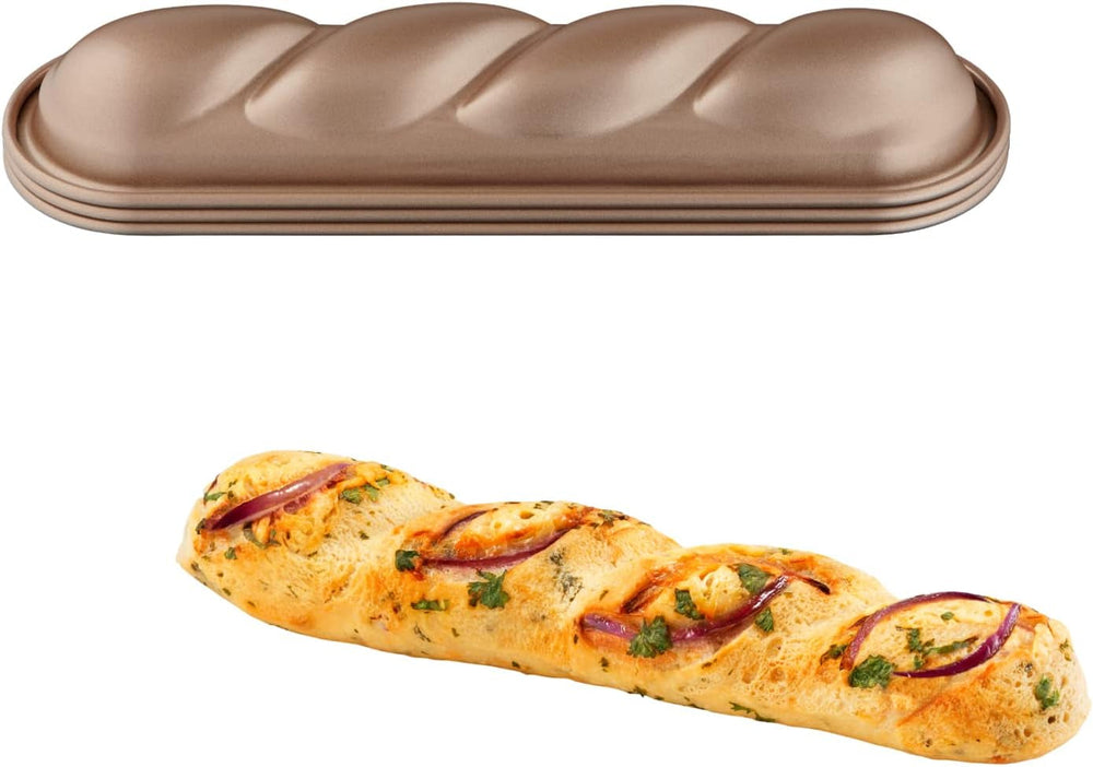 Tefal Creabake Muffins Creabake Backformen, 7,5 cm, Antihaftbeschichtung, Stapelbares System, Kreative Rezepte Für Süßigkeiten Und Salade, Einfaches Backen, Eisenfarben Formy i blachy do pieczenia Naty Shop 3 X Zopfformen