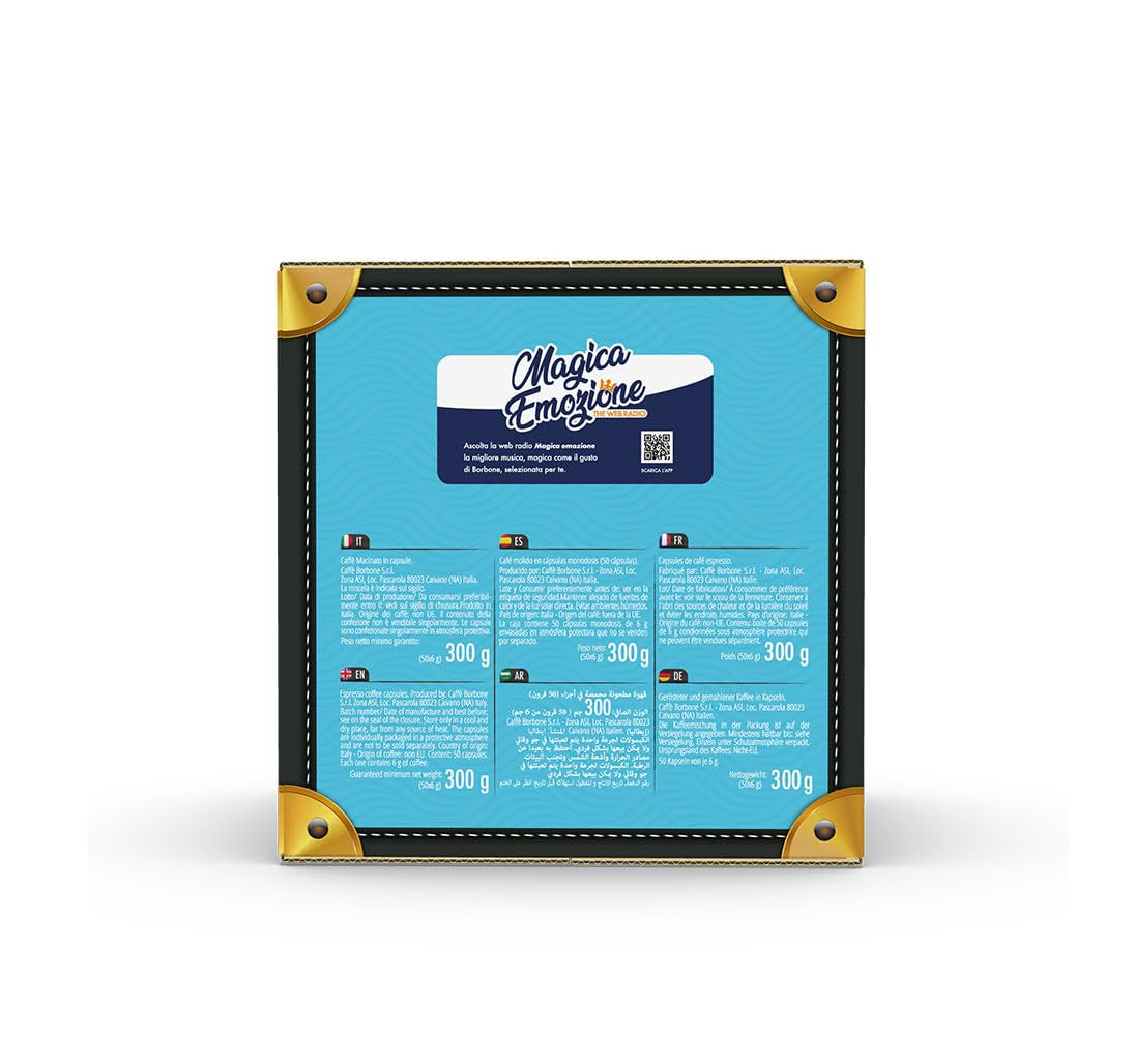 Caffè Borbone Gold-Kaffeemischung - 50 Kapseln - Kompatibel mit Kaffeemaschinen der Marke Bialetti®*