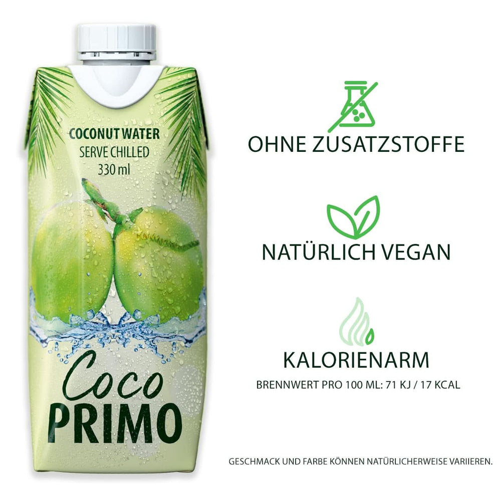 Woda kokosowa, czysta, napój dla sportowców, gasi pragnienie, 12 x 330ml napojów bezalkoholowych Naty Shop