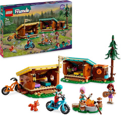 LEGO Friends Przytulne chatki na obozie przygodowym, zestaw do odgrywania ról na świeżym powietrzu, zabawka dla dziewcząt i chłopców w wieku 7 lat z 3 figurkami i lisem, zabawka kempingowa 42624 zestawy do budowania Besuche den LEGO-Store Default Title