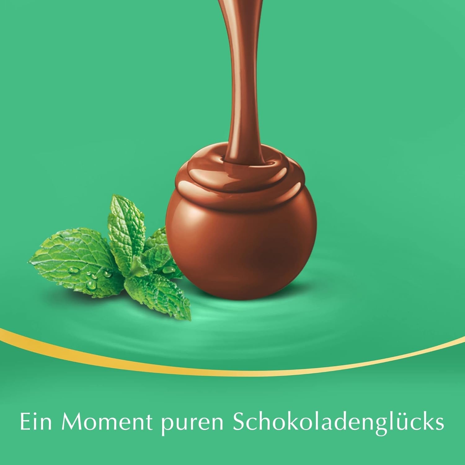 Kulki z białej czekolady LINDOR 1 kg i LINDOR | 1 kg zamykana torebka | ok. 80 kulek z mlecznej czekolady z nadzieniem miętowym | Opakowanie zbiorcze, prezent pralinowy, prezent czekoladowy