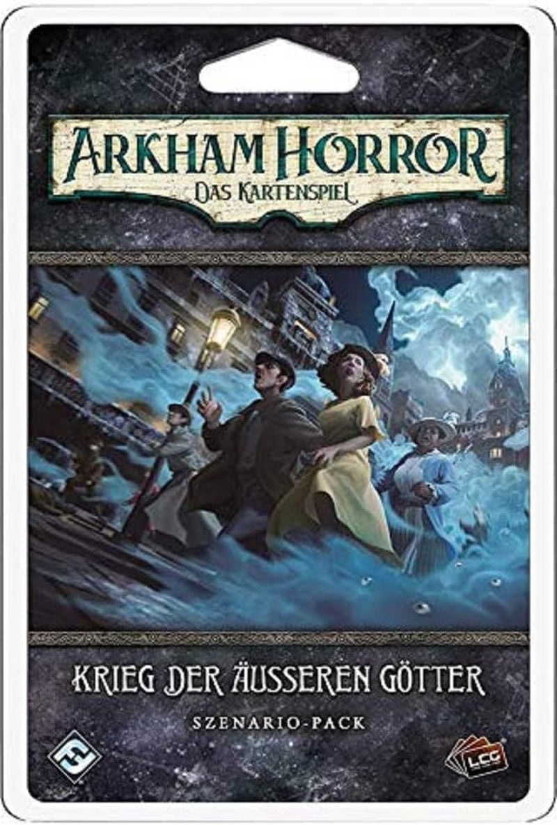 Gry o lotach fantasy, Horror w Arkham: LCG, Gra podstawowa, Gra ekspercka, Gra karciana, 1–4 graczy, Wiek 14+, 45+ minut, Niemiecki, Wielokolorowy, Kolorowy