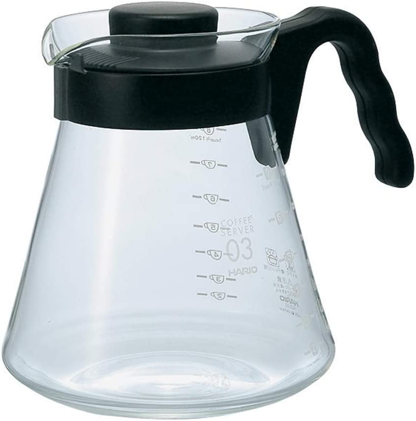 4977642019126 Carafă pentru servire cafea V60 700 ml VCS-02B, sticlă, incoloră, 17,3 x 14,1 x 13 cm