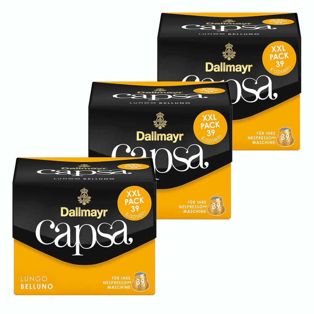 Capsa Lungo Belluno XXL, 39 Nespresso kompatible Kapseln, 1er Pack (1 x 218 g) & Capsa prodomo, 56g