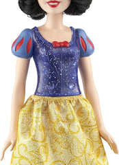 Mattel Disney Princess Zabawka Królewna Śnieżka Ruchoma lalka ze świecącymi ubraniami i akcesoriami Prezent dla dzieci inspirowany filmami Disneya HLW08 Naty Shop Dolls