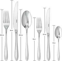 Sambonet 52515-83 Dream monoblokowy zestaw zastawy stołowej, 36 sztuk Kitchen Naty Shop