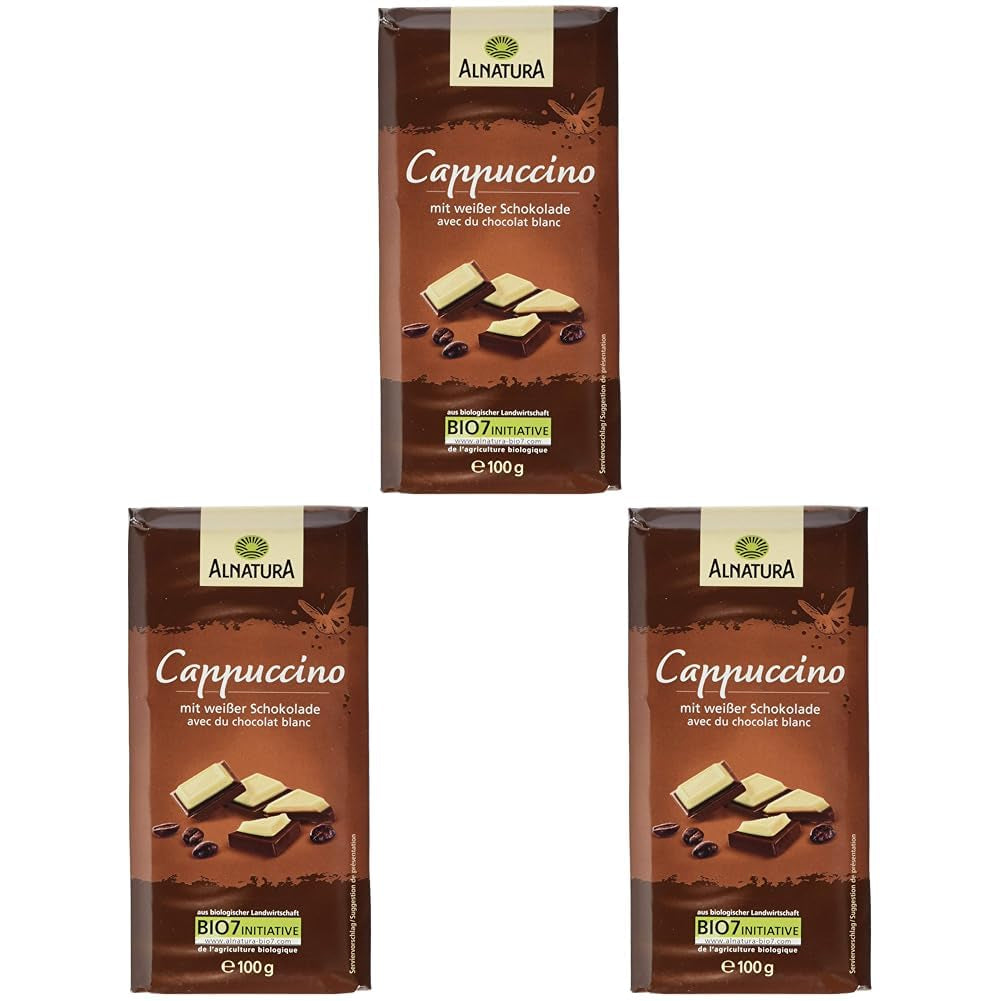 Ekologiczna czekolada nadziewana cappuccino, 100g