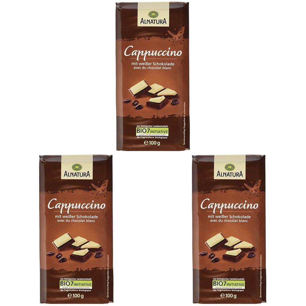 Ekologiczna czekolada nadziewana cappuccino, 100g