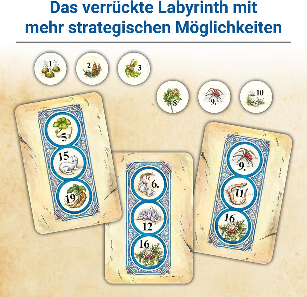 Ravensburger 22474 Maze Masters – Mistrzowska wersja szalonego labiryntu dla 2–4 ​​graczy w wieku od 9 lat