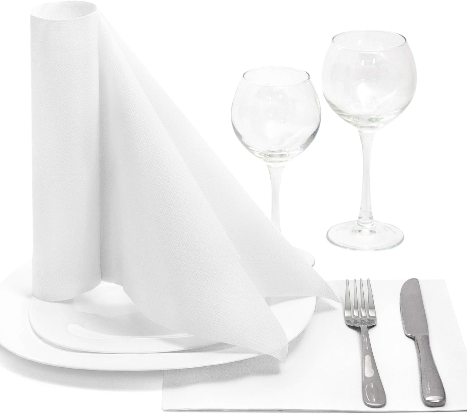 Papstar, 50 șervețele "ROYAL Collection" 1/4-fold 48 Cm X 48 Cm Alb, #11577