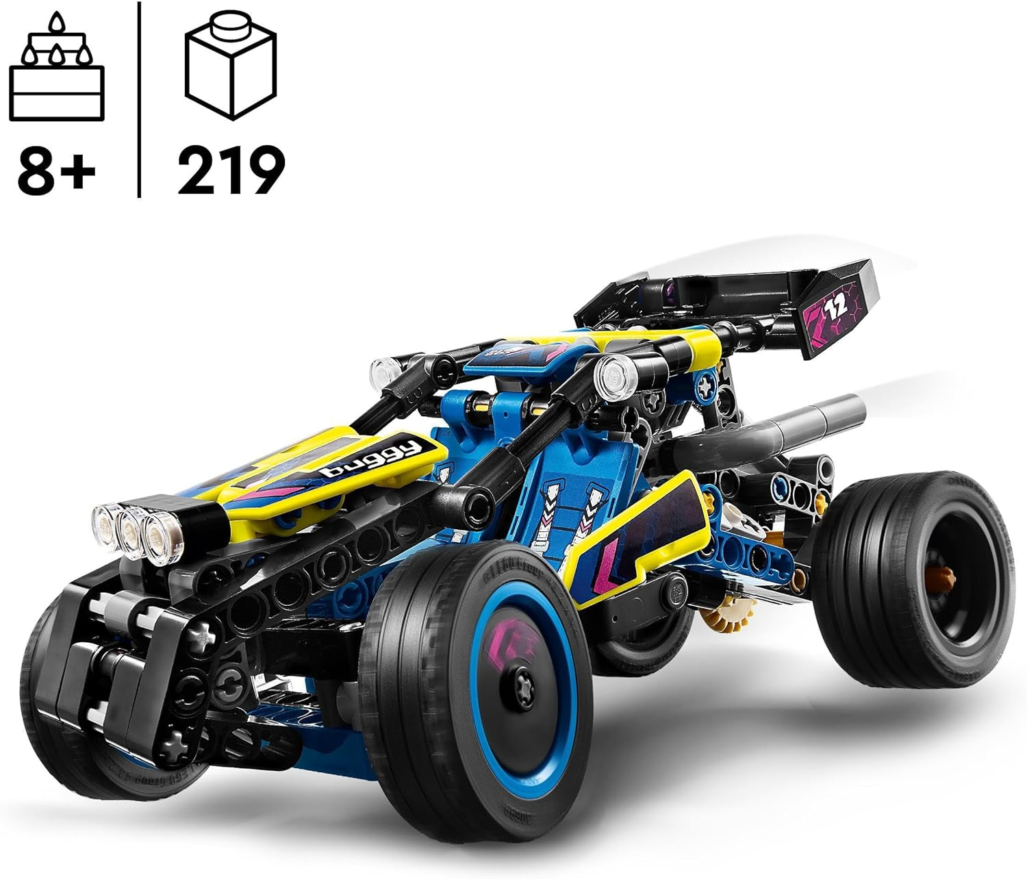 LEGO Technic Offroad Racing Buggy Samochodzik dla dzieci Zestaw do budowania samochodu wyścigowego Buggy Prezent dla chłopców i dziewcząt 8-letni model samochodu rajdowego 42164 Zestawy do budowania Besuche den LEGO-Store