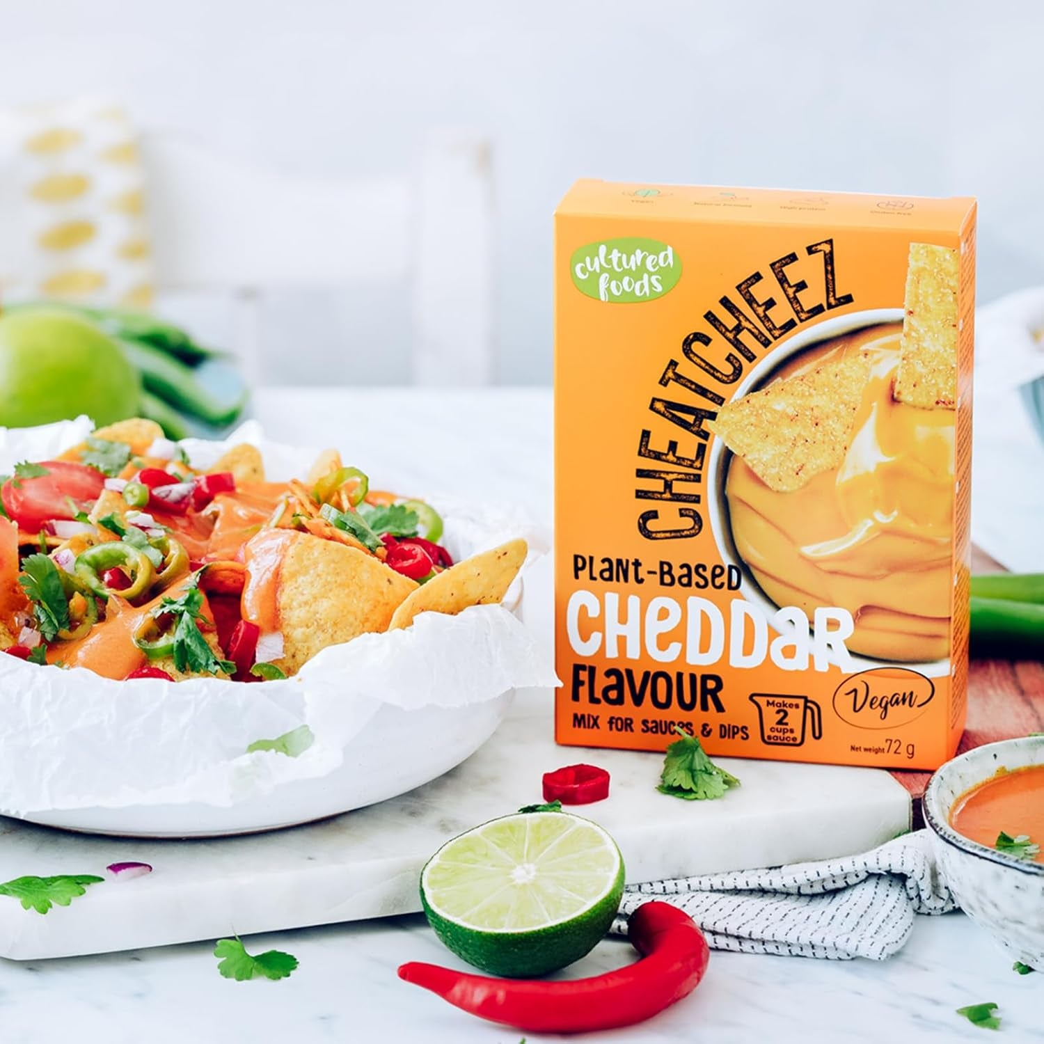 Cultured Foods Wegański zestaw 3-er Wegański makaron z serem, sosem Gouda, sosem Cheddar, Laktosefrei Glutenfrei MAC i CHEEZ CHEATCHEEZ