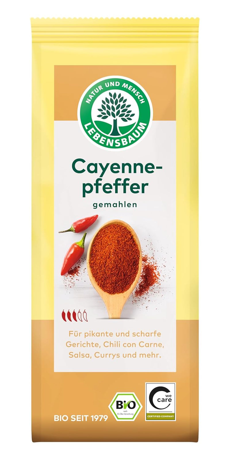 Lebensbaum Chillipulver (pieprz cayenne) (1 x 50 g) - Bio