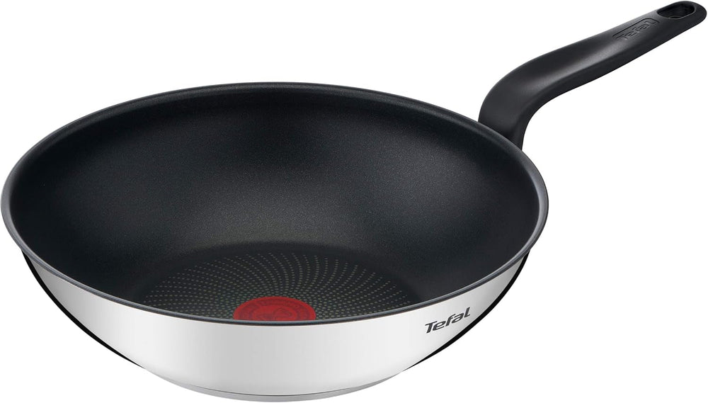 Tefal Patelnia główna 20 cm, stal nierdzewna Z powłoką nieprzywierającą Garnki i patelnie Naty Shop Powłoka nieprzywierająca Wok 28 cm