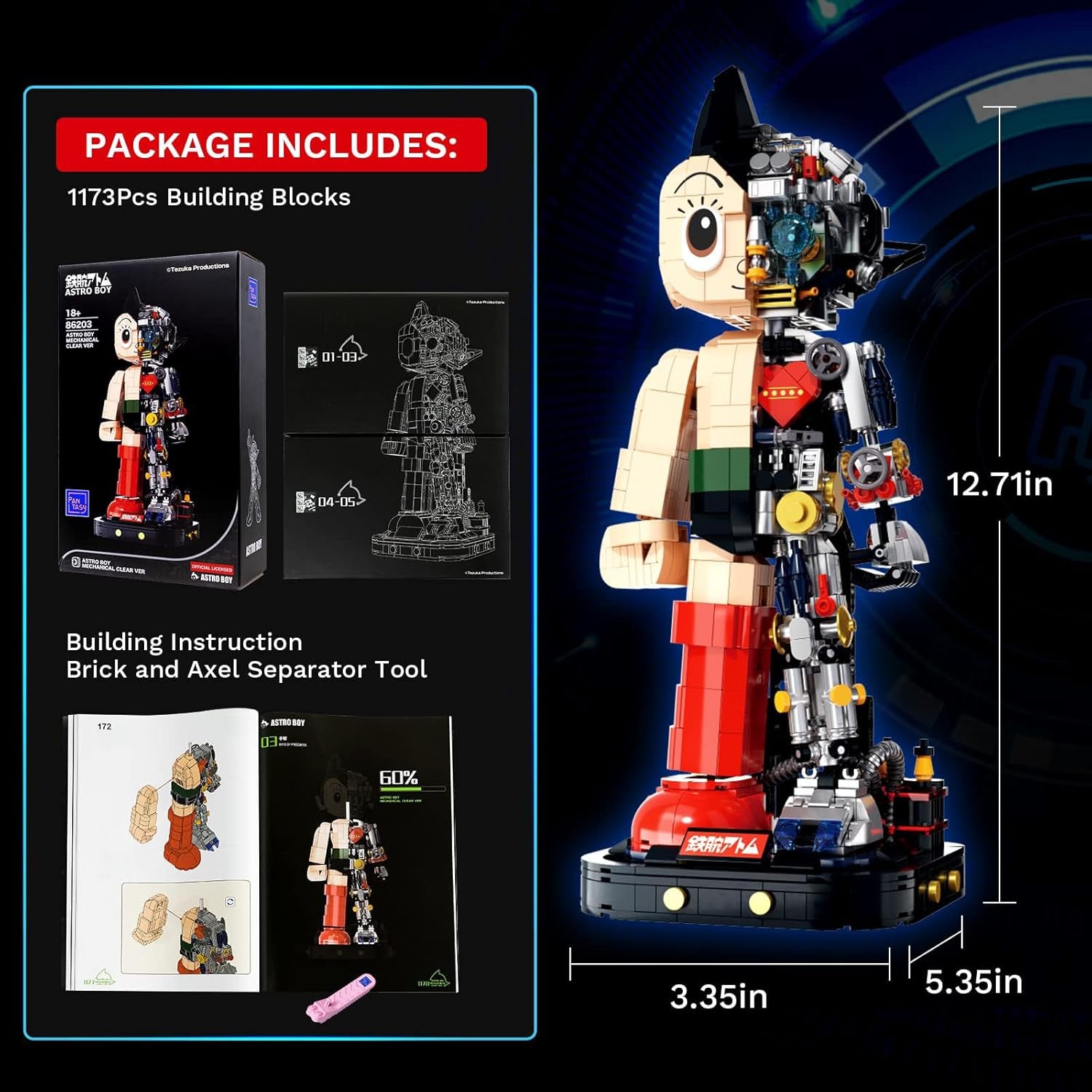 PANTASY Zestaw robotów Astro Boy, 32 cm, Astro Boy