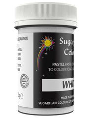 Colorant alimentar alb pentru paste Sugarflair, colorant alimentar pentru paste, fondant și marțipan, coloranți pastă - 25g