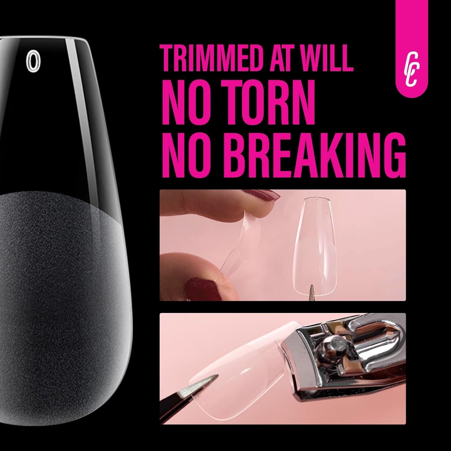 504 bucăți Tipuri de unghii Gel Ballerina Medium: Tipuri de unghii pentru unghii cu gel Unghii false din PMMA Extensii de unghii, unghii artificiale, 12 mărimi