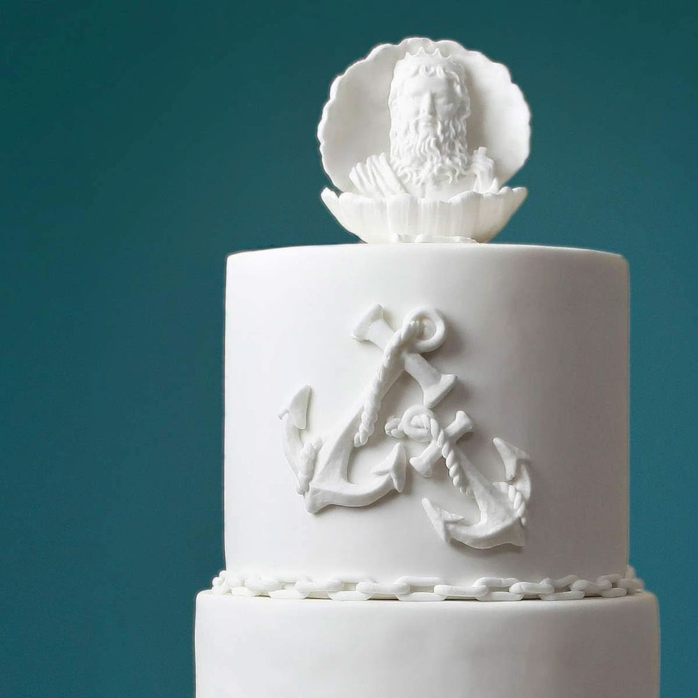 Katy Sue, silikonowa forma do dekoracji morskich - przegrzebek kuchenny Naty Shop