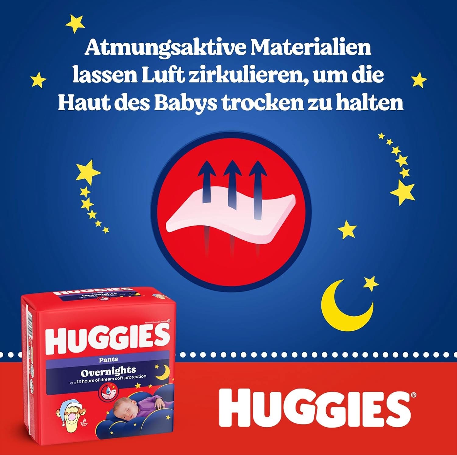 Spodnie nocne Huggies rozmiar 4 (9-14 kg), miesięczne pudełko na pieluchy, 104 sztuki Sklep dla mamy i dziecka Naty Shop