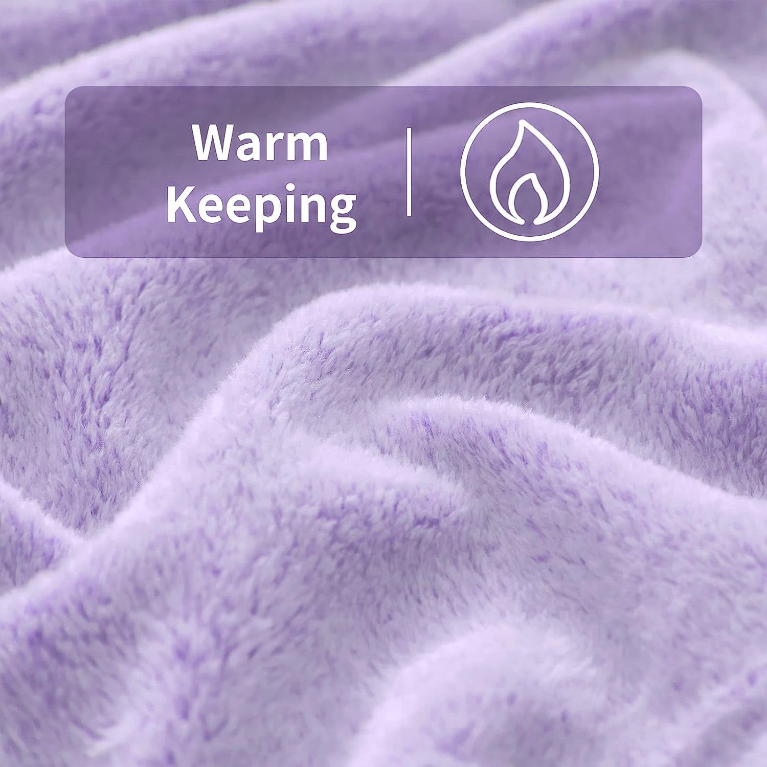 FY FIBER HOUSE flanel fleece throw, pătură din microfibră cu imprimare 3D ghepard, 228 X 274 cm, violet Plapumi si pilote Naty Shop