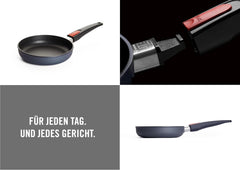 Woll Diamond Lite tigaie plată - Inducție -, Ø 20 Cm, 5 Cm înălțime, Cu mâner detașabil - Potrivit pentru toate tipurile de plită, Aluminiu turnat, Acoperire antiaderentă Oale si Tigai Naty Shop