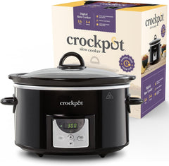 Wolnowar cyfrowy Crockpot, 3,5 l (3 do 4 osób), Wolnowar CSC113X Naty Shop Czarny 3,5 litra