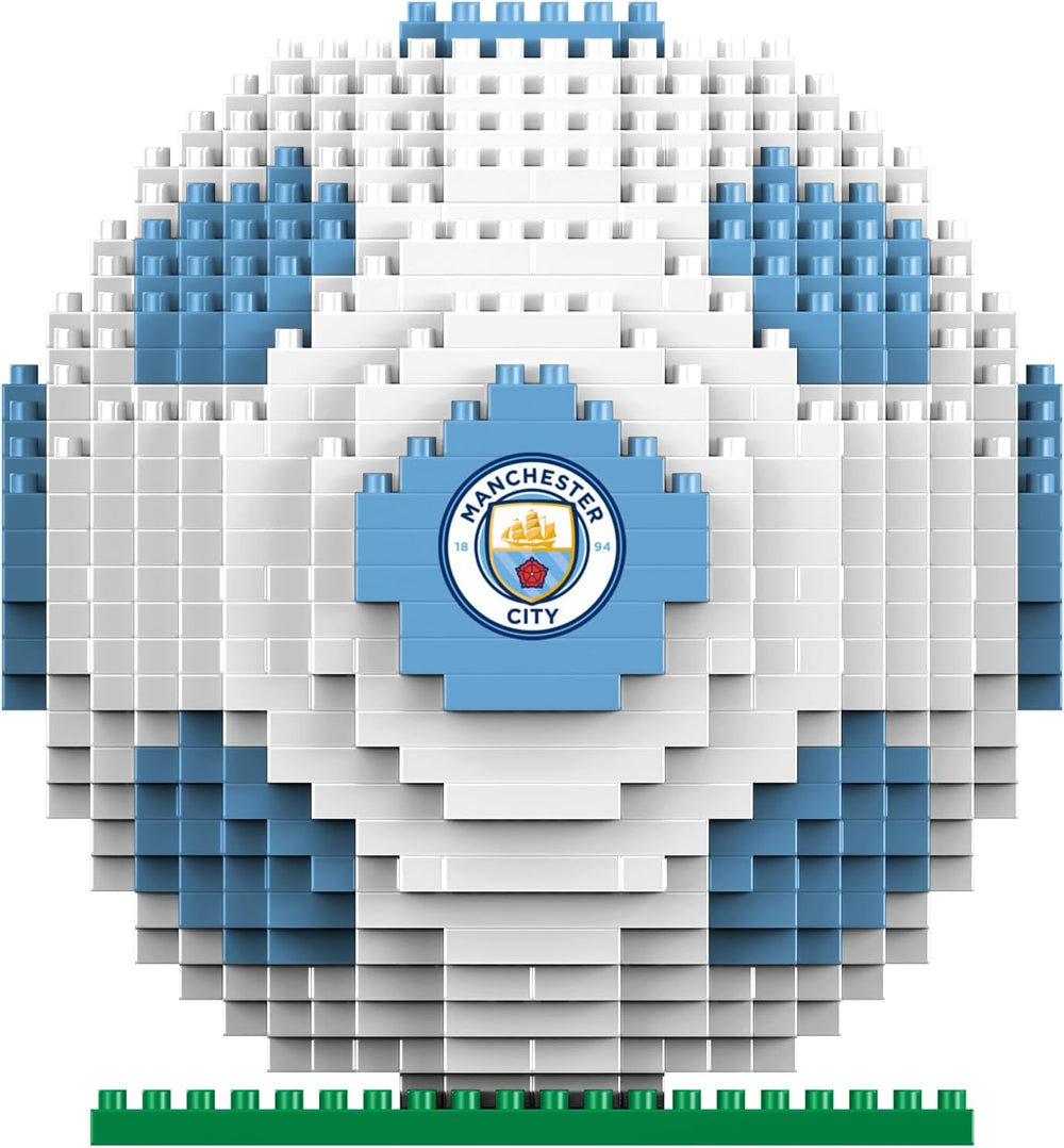 FOCO Offizielles Lizenzprodukt Manchester City FC BRXLZ 3D-Fußball-Konstruktionsspielzeug Modell In alternatywny Teamfarbe