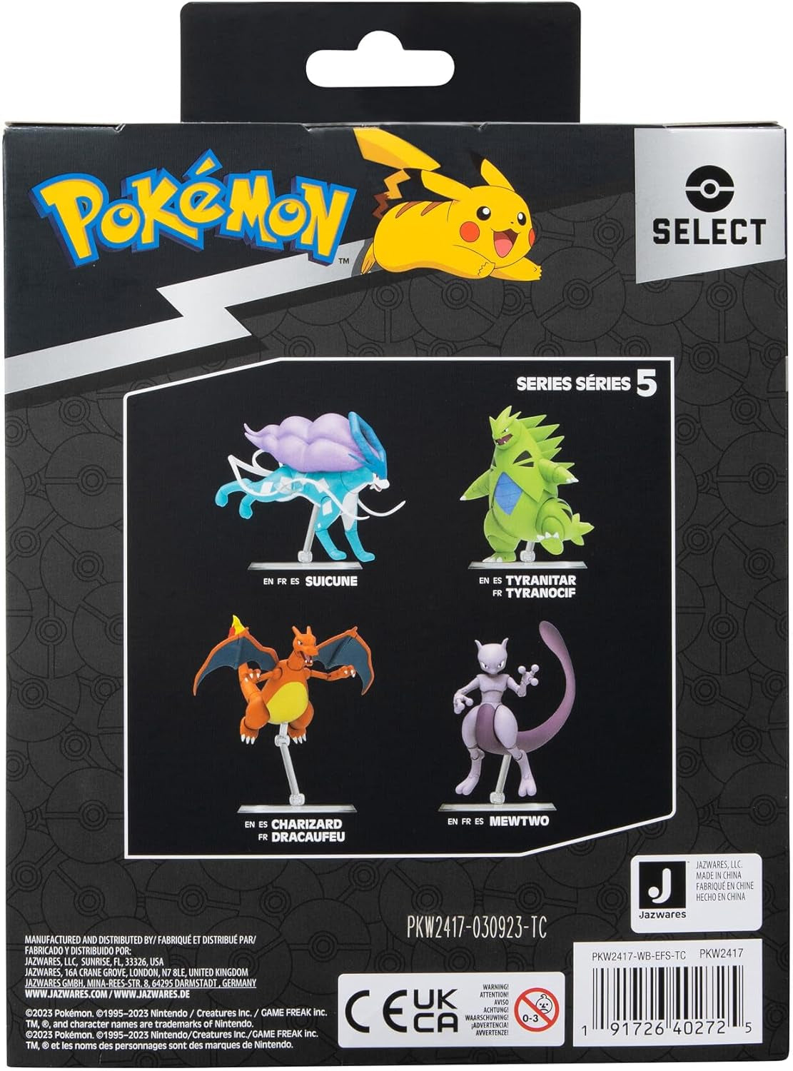 Pokémon Pkw2417-15Cm Wybierz figurkę - Oficjalne ruchome figurki Mewtu Naty Shop
