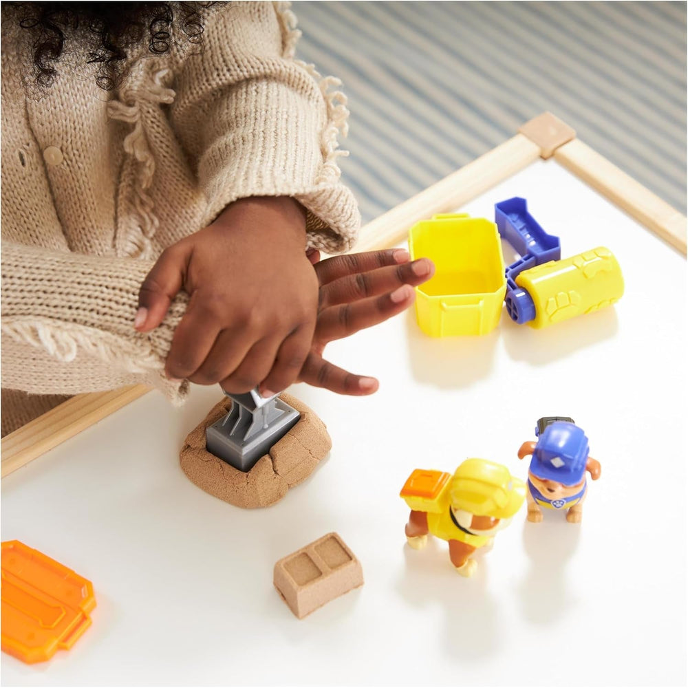 Rubble & Crew - zestaw figurek Rubble & Mix, 2 zabawki do budowania i piasek kinetyczny 85G, zabawka odpowiednia dla dzieci w wieku 3 lat i więcej Figurki Naty Shop