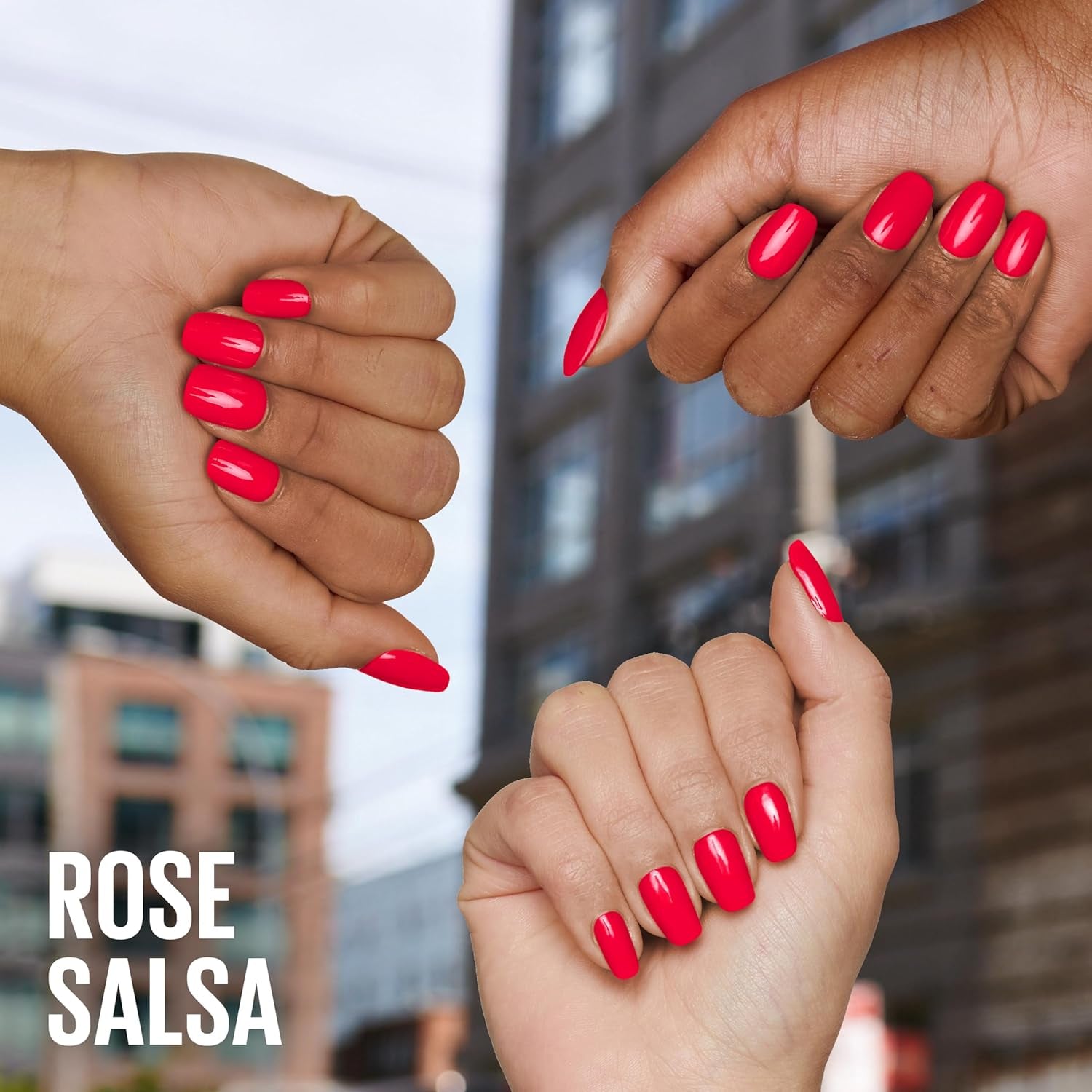 Maybelline New York Super Stay Ink Bonder 490 Hot Salsa Nail Polish - Długotrwały lakier do paznokci zapewniający mocne paznokcie i intensywny kolor, 12,3ml