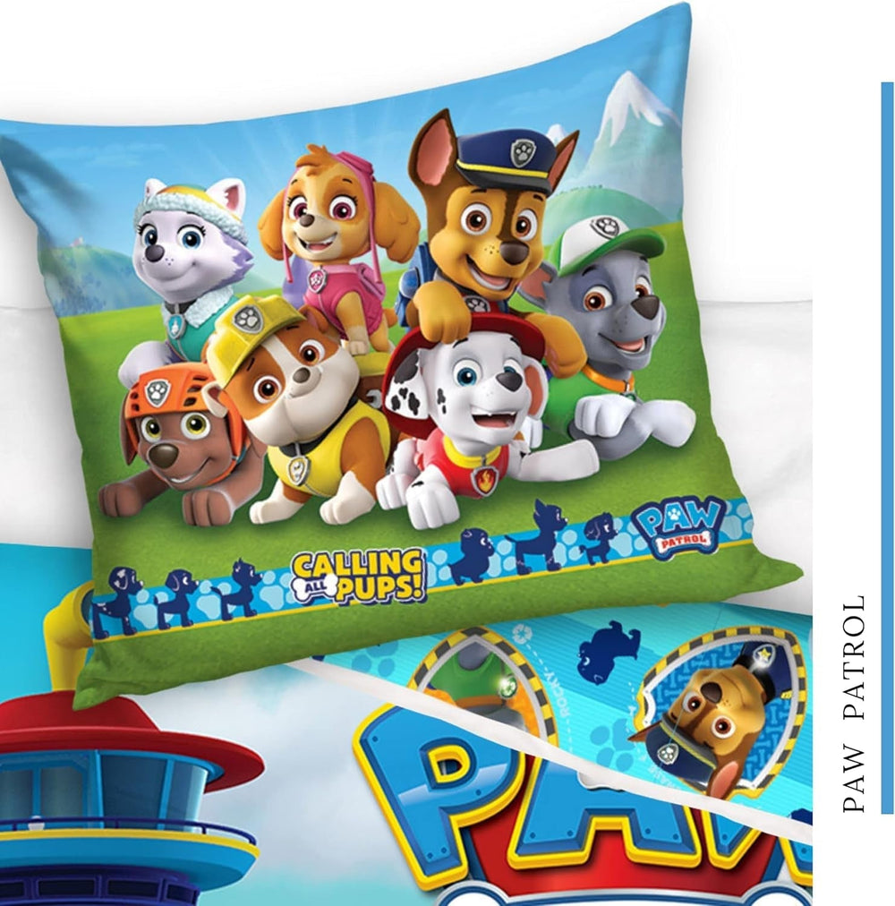 Bettbezug 100X135 40X60 Baumwolle · Kompatybilny z Paw Patrol Baby Kinderbettwäsche Für Mädchen Und Jungen · 2 Teilig · 1 Kissenbezug 40X60 + 1 Bettbezug 100X135 Cm Naty Shop