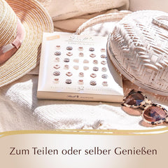 Czekolada - Mini Białe Pralinki | 90 g | Pudełko z 18 pralinami w 6 pysznych asortymentach | Prezent czekoladowy | Prezent czekoladowy (zestaw 3 sztuk)