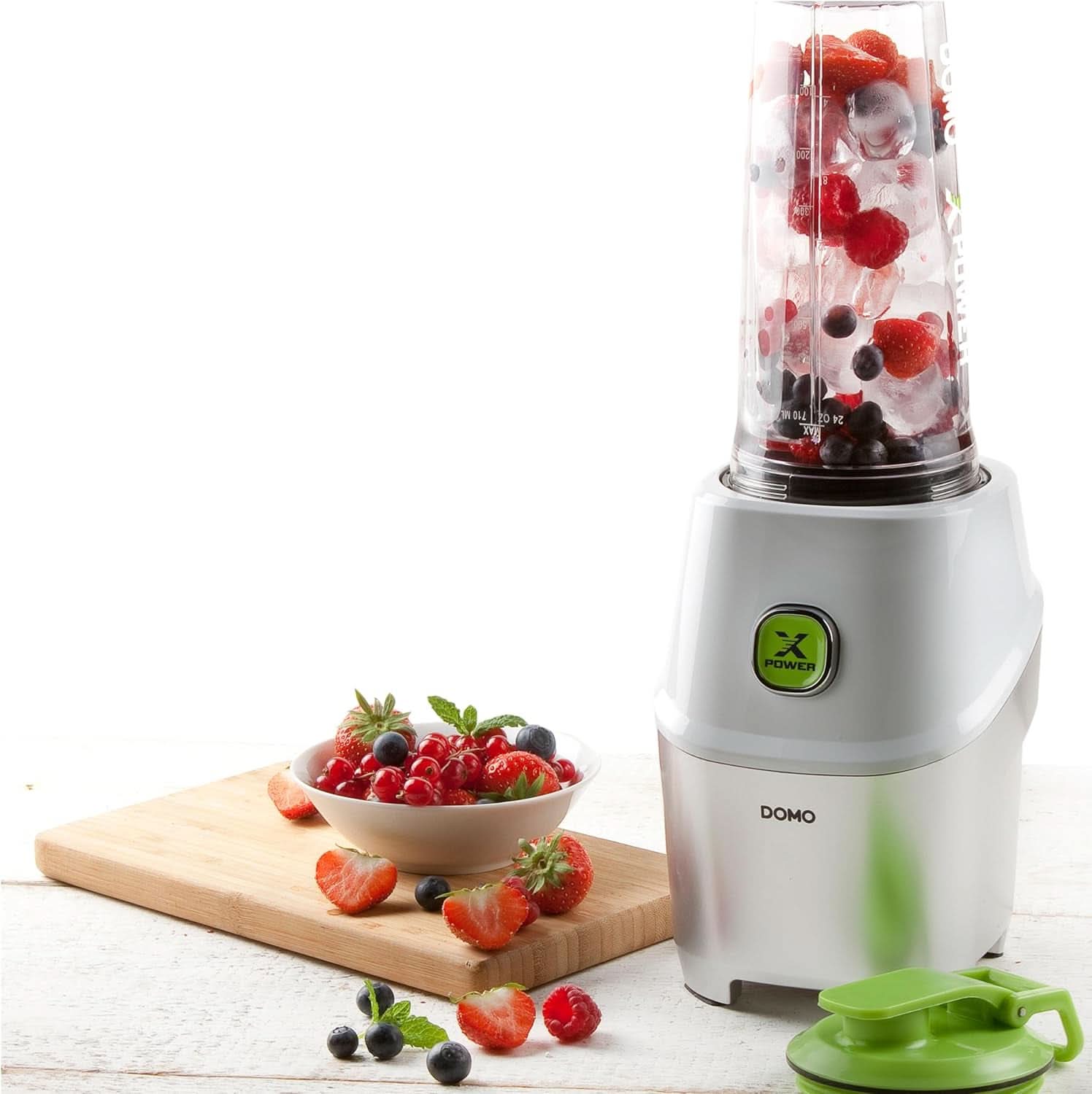 Powermixer Domo DO700BL Mit 1000W Starkem Motor - Mixen Direkt in Der Flasche, Weiß Mama si Copilul Naty Shop