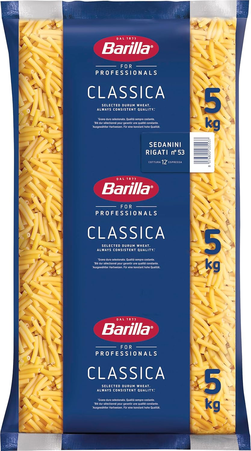 Penne Rigate Barilla Makaron z pszenicy durum n. 73 – Opakowanie 1 szt. (1x5kg)