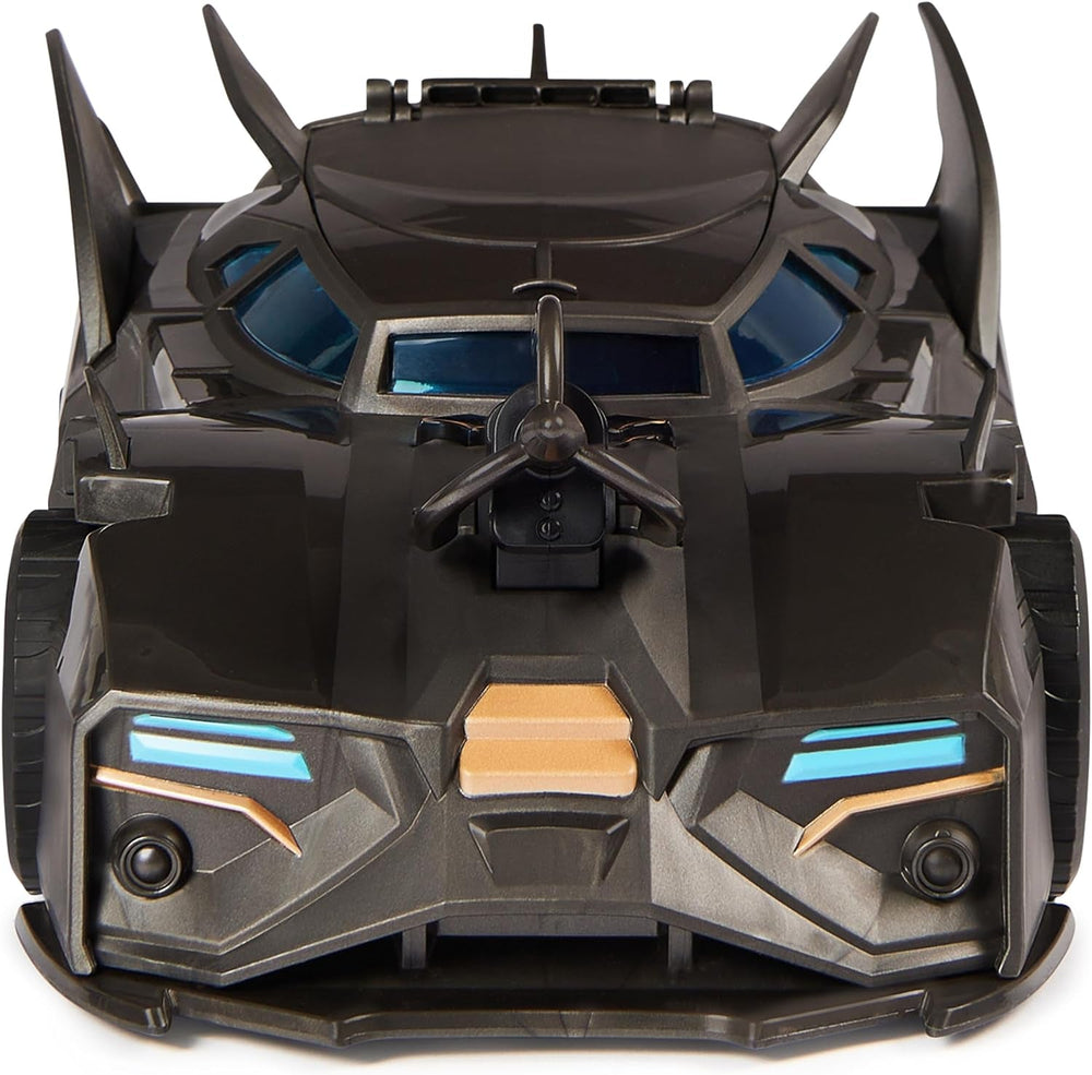 DC Comics Batman Offroad Batmobil z katapultą z hakiem i siatką z tyłu W zestawie figurka Batmana o średnicy 10 cm dla fanów superbohaterów w wieku od 4 lat Figurki Naty Shop