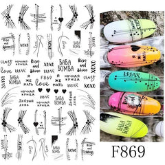 JMEOWIO Nagelsticker Blumen 10 Blatt Nagelaufkleber Selbstklebend Black White Blossom Nail Art Sticker Dekoration Nageldesign Zubehör