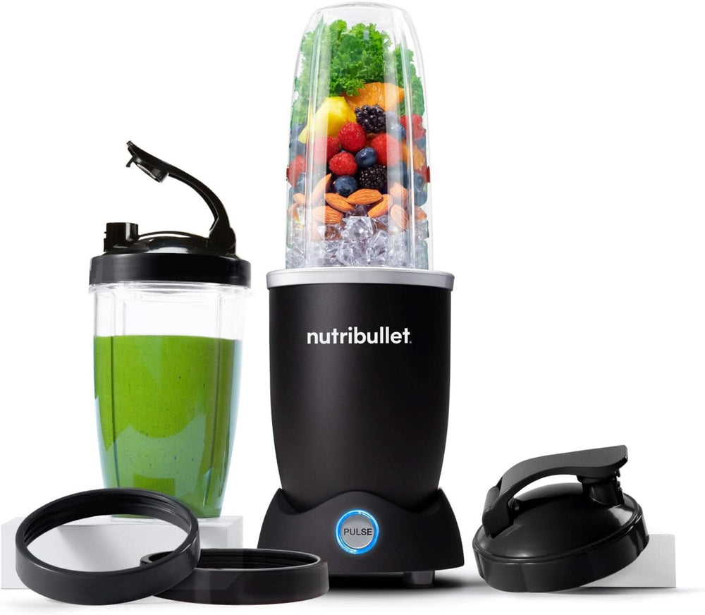 Blender osobisty Nutribullet, mikser Der Leistungsstärkste Mixer Für Eine, silnik 1000 W i Leiser, 900 ml Becher Aus Tritan Renew, Leuchtende Touch Bedienknöpfe, Dunkel Grau Bucatarie Naty Shop Schwarz 1200 W