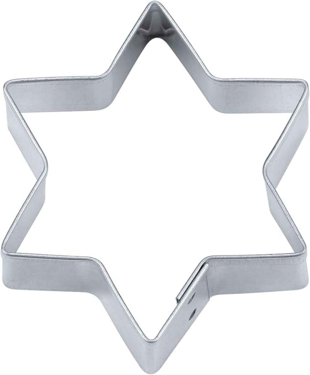 Formă de biscuiți Städter Star, 15 cm/Î 3 cm, cu 6 vârfuri, argintie