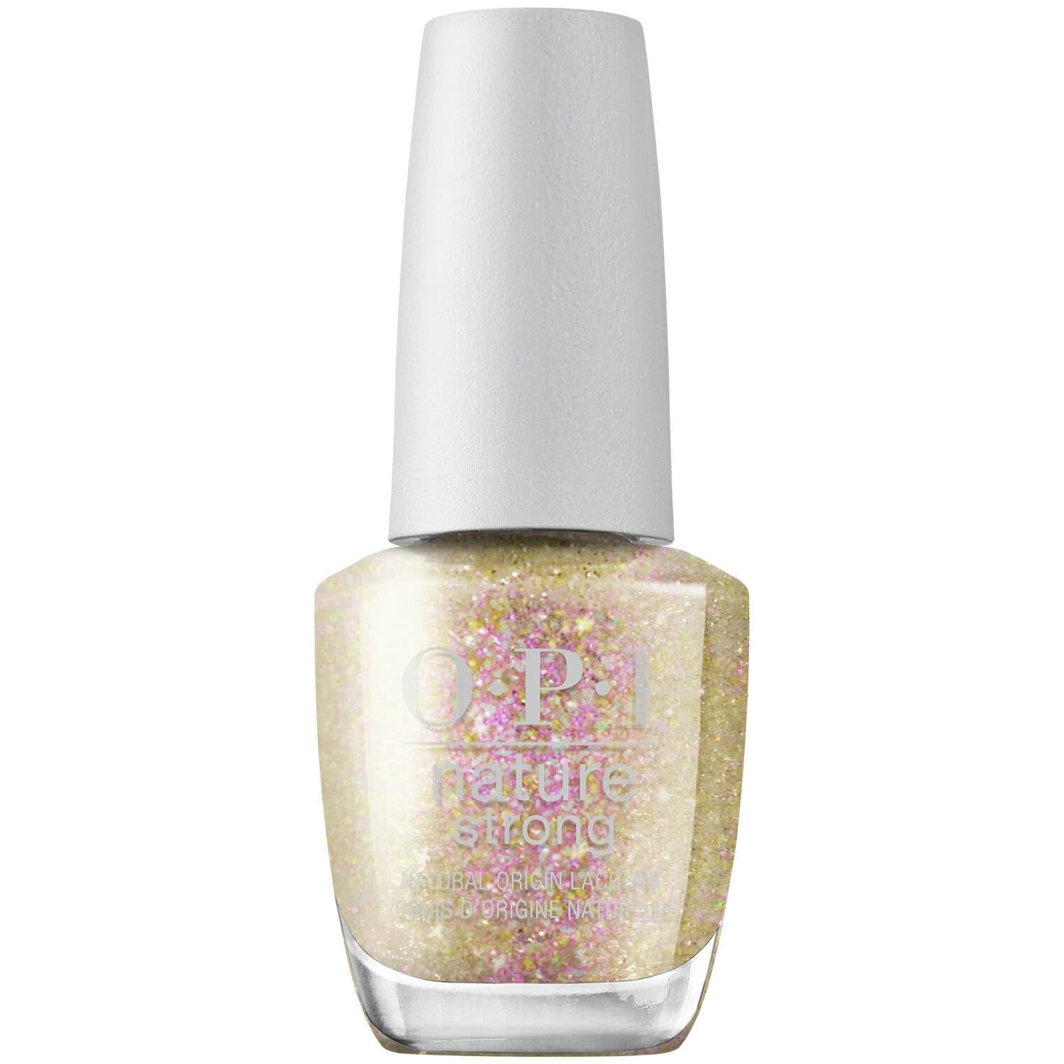 OPI Nature Bright Glitter & Shimmer - długotrwały lakier do paznokci o innowacyjnej wegańskiej formule zawierającej naturalne składniki - dla jasnych paznokci