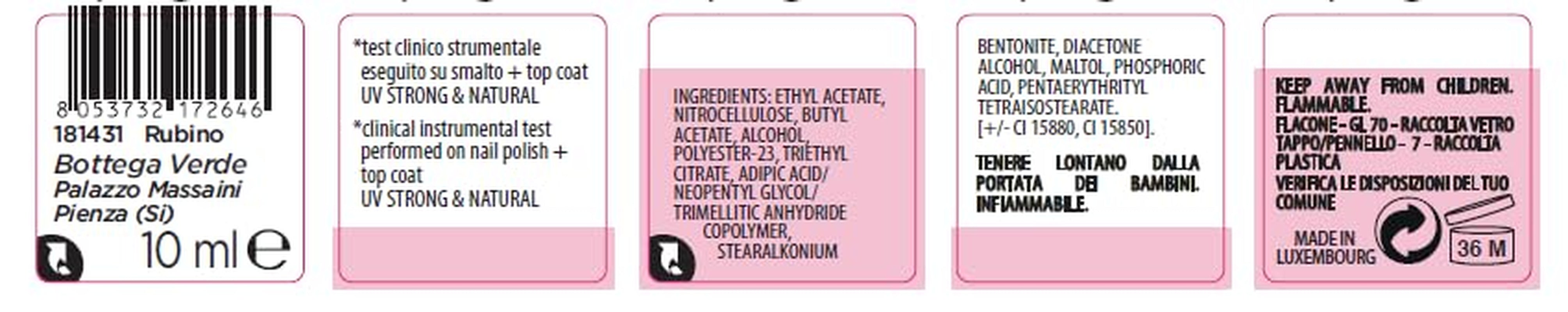 - Lakier do paznokci na 7 dni, 10 ml, rubinowy